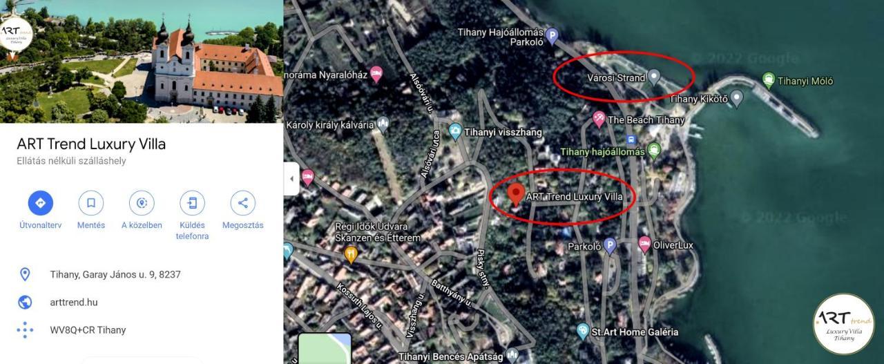 Arttrend Luxury Villa Tihany Bagian luar foto